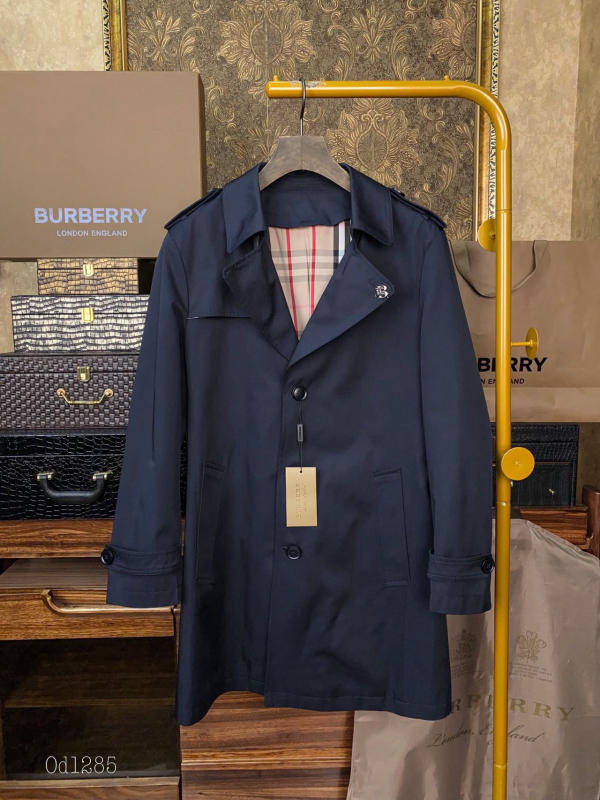 Áo khoác dài BURBERRY xanh than siêu cấp về trả khách