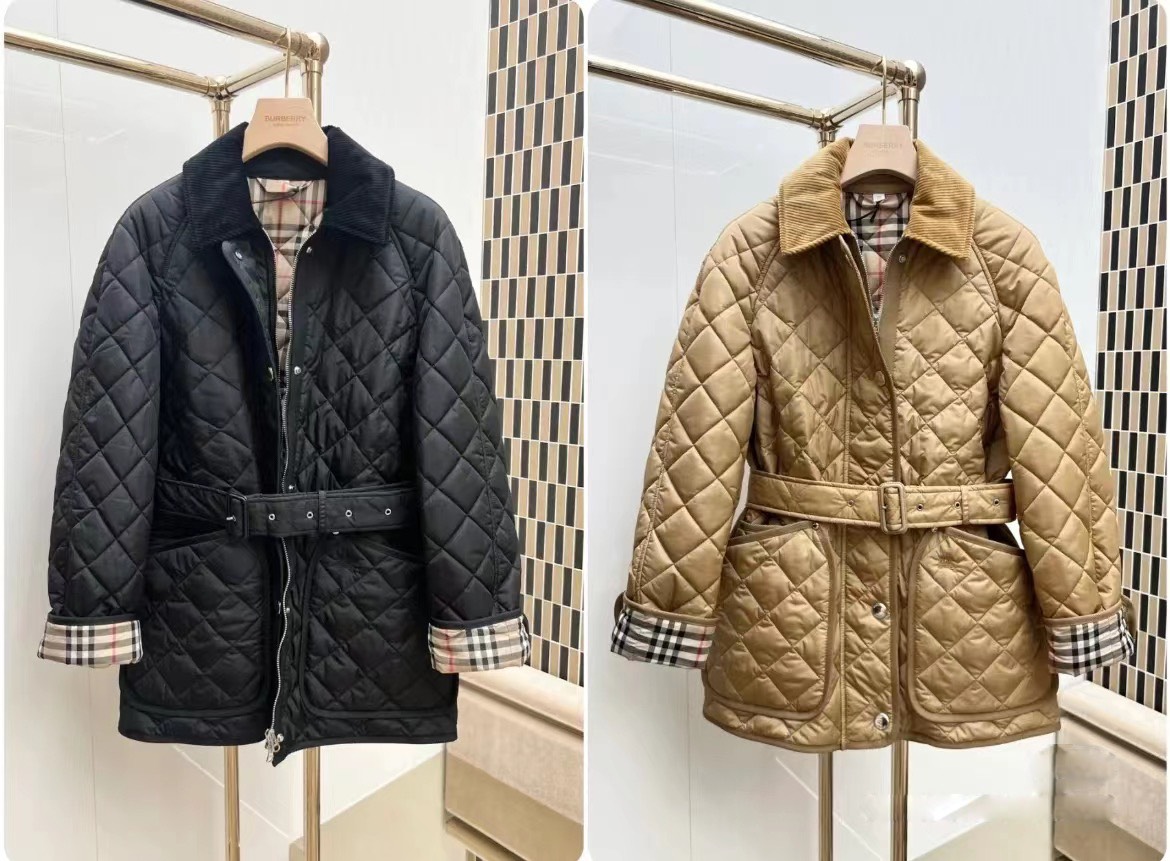 Áo khoác giữ ấm Burberry Tomoe House hai màu siêu cấp 1:1