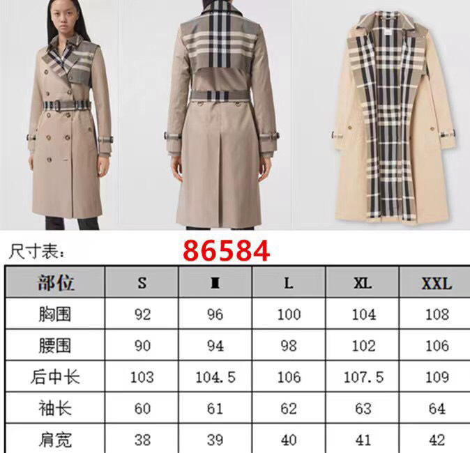 Áo khoác nữ Burberry dáng dài 