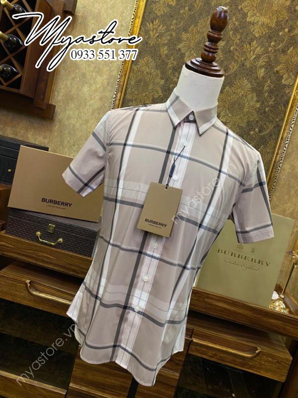 Áo sơ mi Burberry Check nam hàng hiệu cao cấp