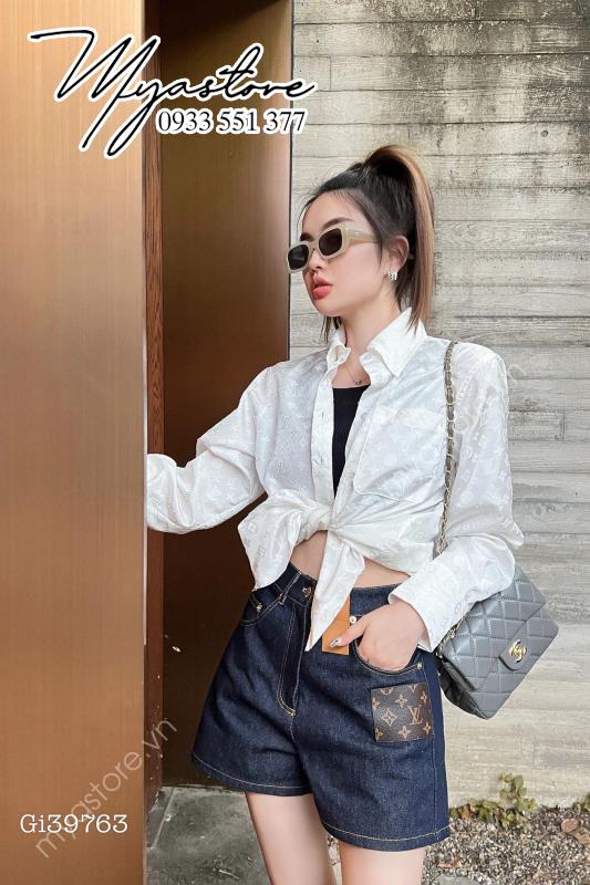 Áo sơ mi Louis Vuitton jacquard siêu cấp 1:1