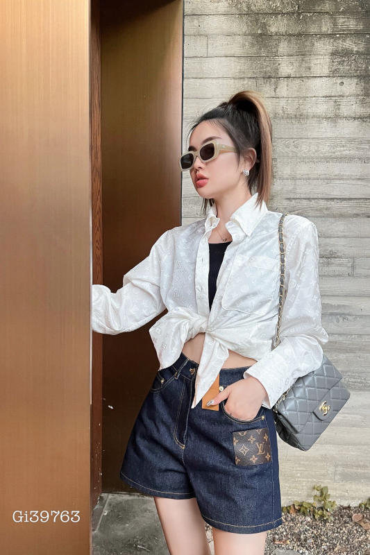 Áo sơ mi Louis Vuitton jacquard siêu cấp 1:1