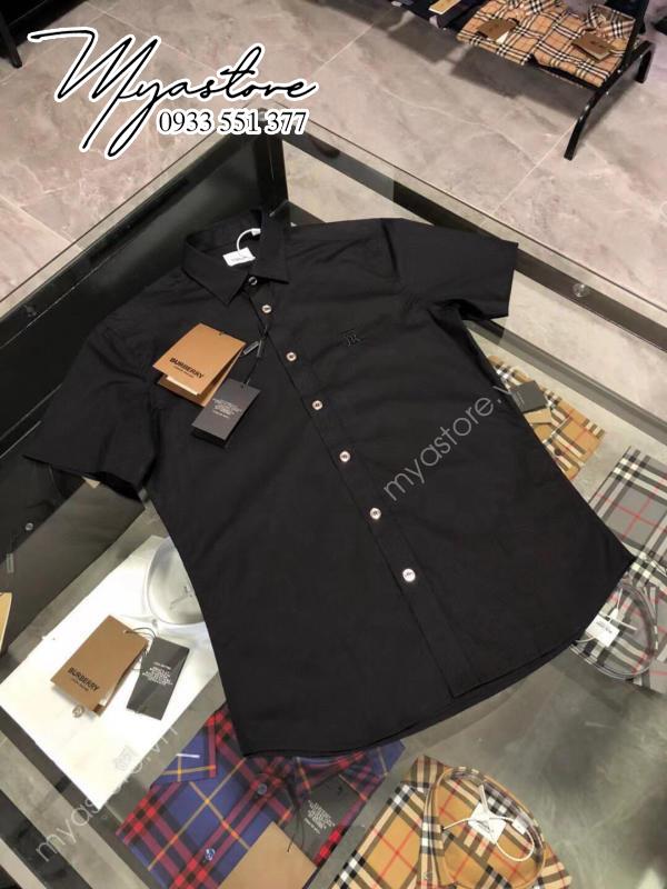 Áo sơ mi nam Burberry màu đen siêu cấp về trả khách 