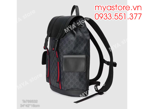 Balo nam Gucci Soft GG Supreme backpack Size 34x42x16cm siêu cấp