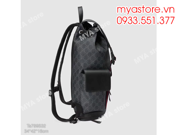 Balo nam Gucci Soft GG Supreme backpack Size 34x42x16cm siêu cấp