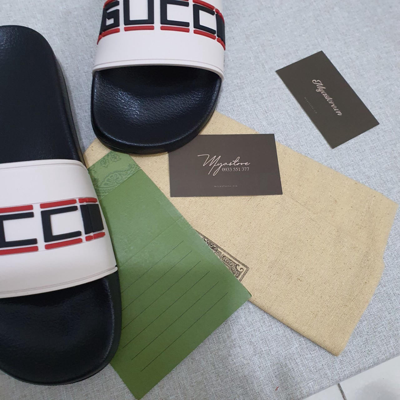 Dép nam Gucci trả khách