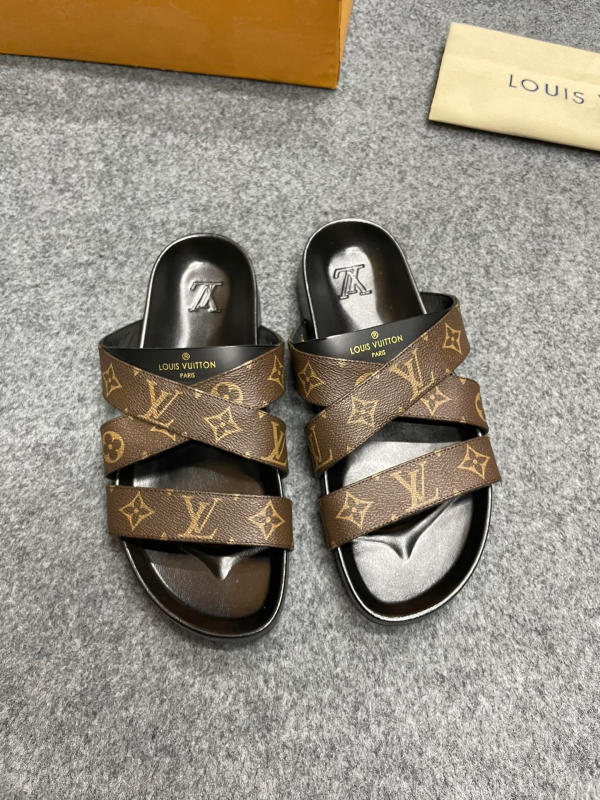 Dép nam Louis Vuitton cổ điển siêu cấp 1:1