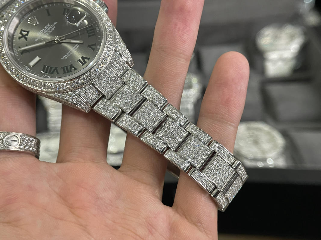 Đồng hồ nam Rolex Datejust Clean Calibre mặt đen siêu cấp 1:1