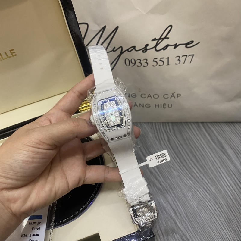 Đồng hồ Richard Mille Diamond Dial White siêu cấp về trả khách