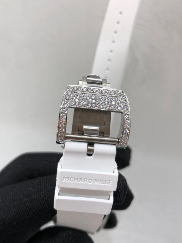 Đồng hồ Richard Mille Diamond trắng mặt trắng siêu cấp 1:1