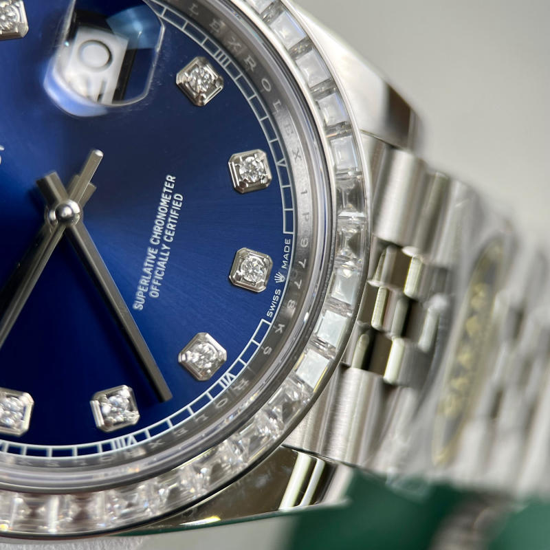 Đồng hồ Rolex DateJust Clean 41 New 2023 Blue Dial siêu cấp 1:1