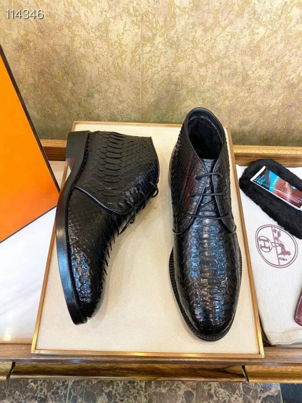 Giày boot cổ cao nam Hermes like auth 