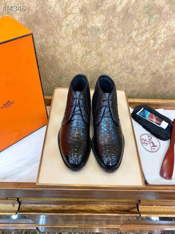 Giày boot cổ cao nam Hermes like auth 