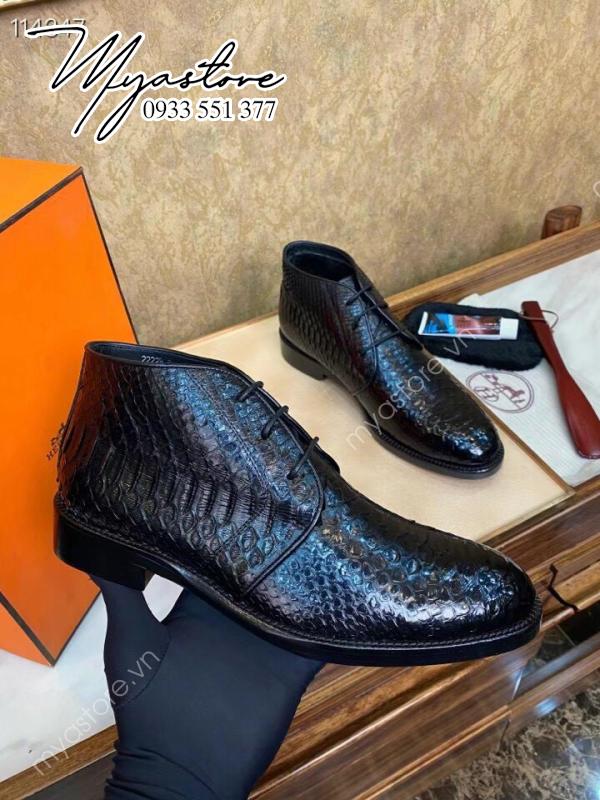 Giày boot cổ cao nam Hermes like auth 