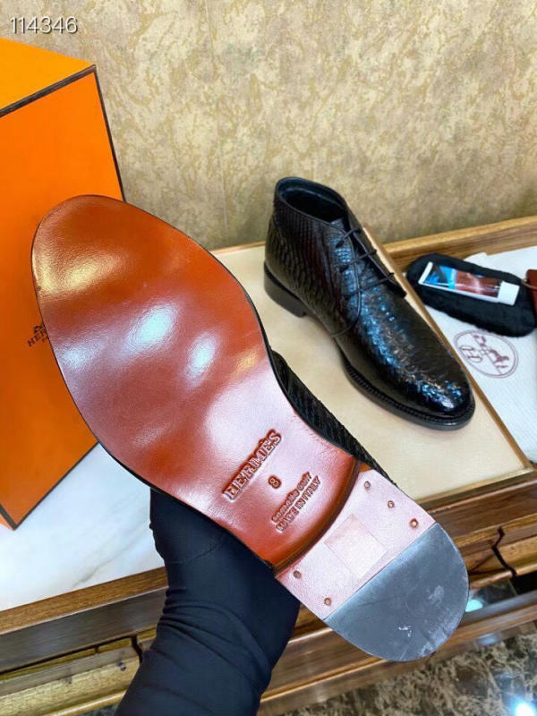 Giày boot cổ cao nam Hermes like auth 