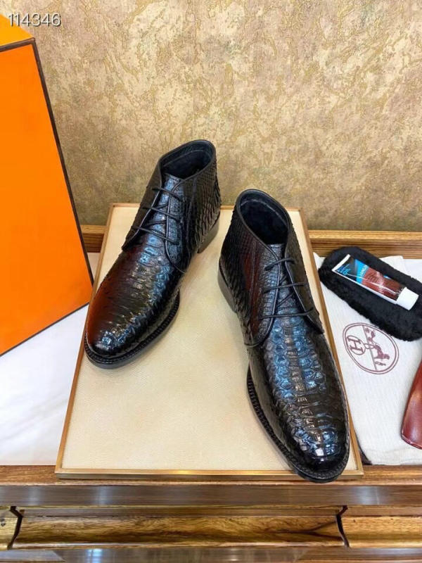 Giày boot cổ cao nam Hermes like auth 