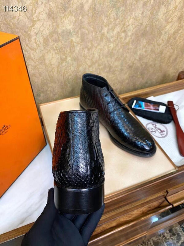 Giày boot cổ cao nam Hermes like auth 