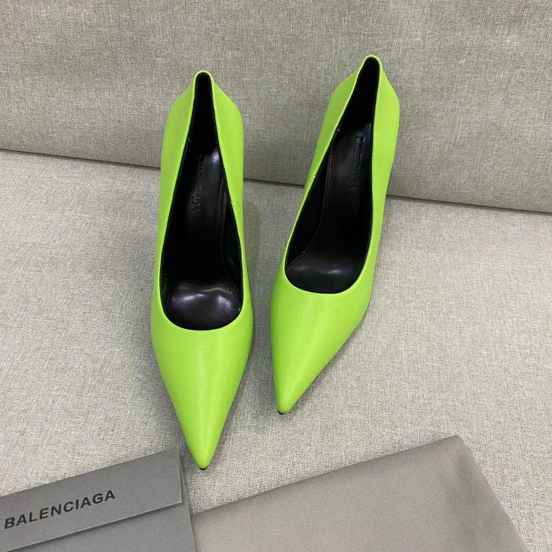 Giày cao gót Balenciaga màu xanh dạ siêu cấp trả khách