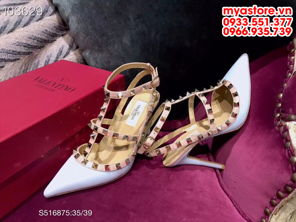 Giày cao gót nữ Valentino da bò siêu cấp Size: 35-39 (VAL14101806)