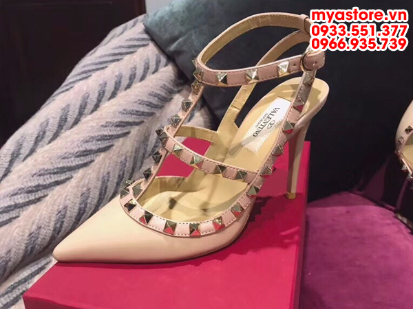 Giày cao gót nữ Valentino da bò siêu cấp Size: 35-39 (VAL14101807)