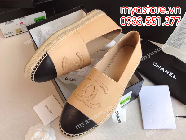 Giày đế cói nữ Chanel siêu cấp