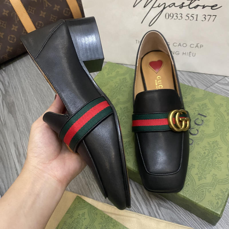 Giày Gucci Loafers with Double G siêu cấp về trả khách