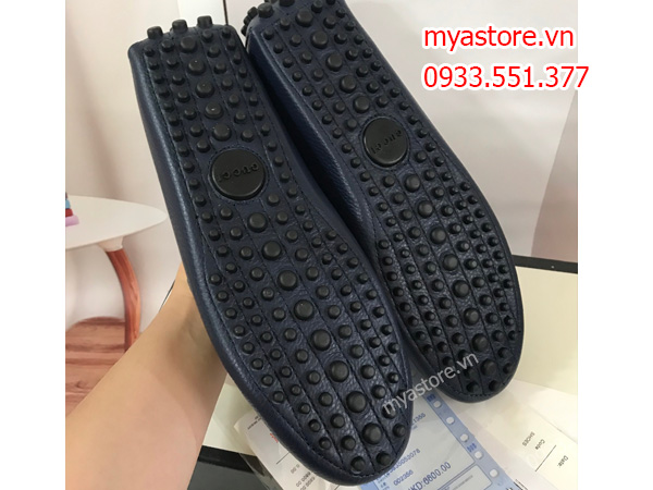 Giày mọi LV nam màu xanh lam có sẵn size 40