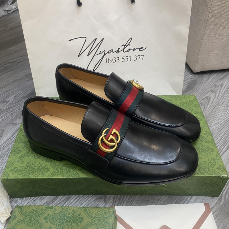 Giày nam Gucci Leather Loafer siêu cấp về trả khách