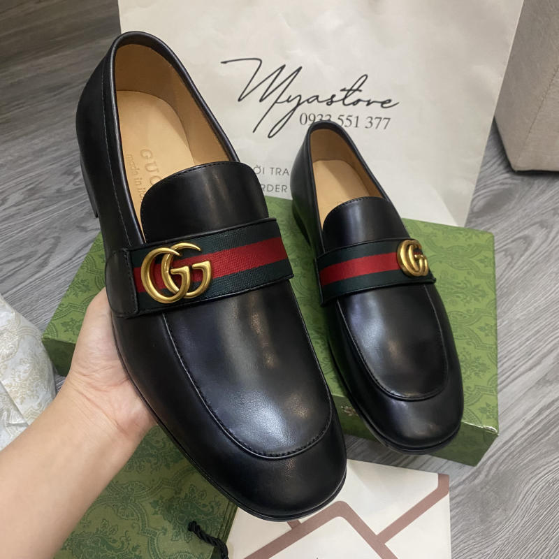 Giày nam Gucci Leather Loafer siêu cấp về trả khách