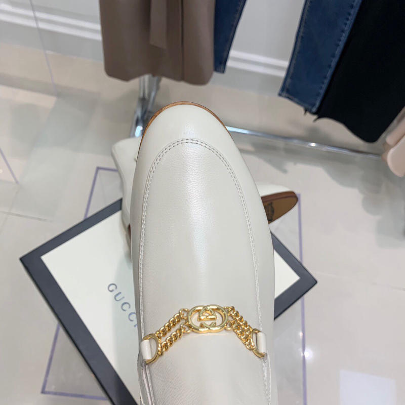 Giày nữ boot dây xích thu đông mới Gucci siêu cấp