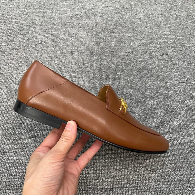 Giày nam Salvatore ferragamo màu nâu siêu cấp 1:1