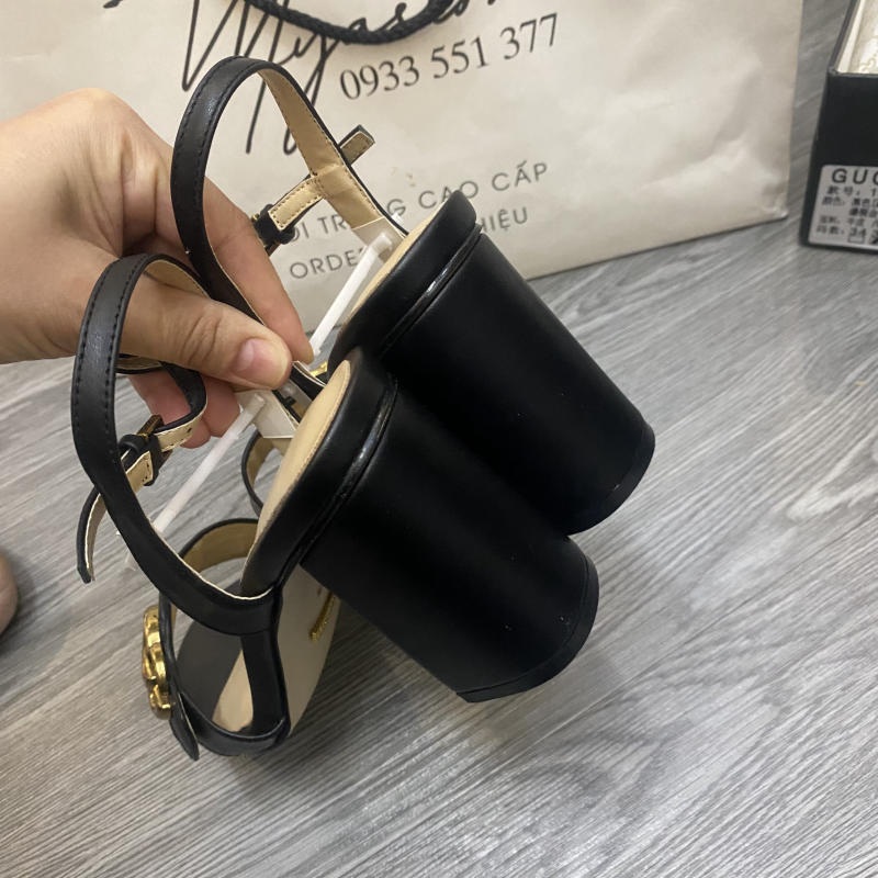 Giày nữa Gucci Double G leather siêu cấp về trả khách