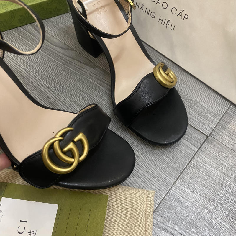 Giày sandal Gucci BUCKLE LEATHER HEEL siêu cấp về trả khách