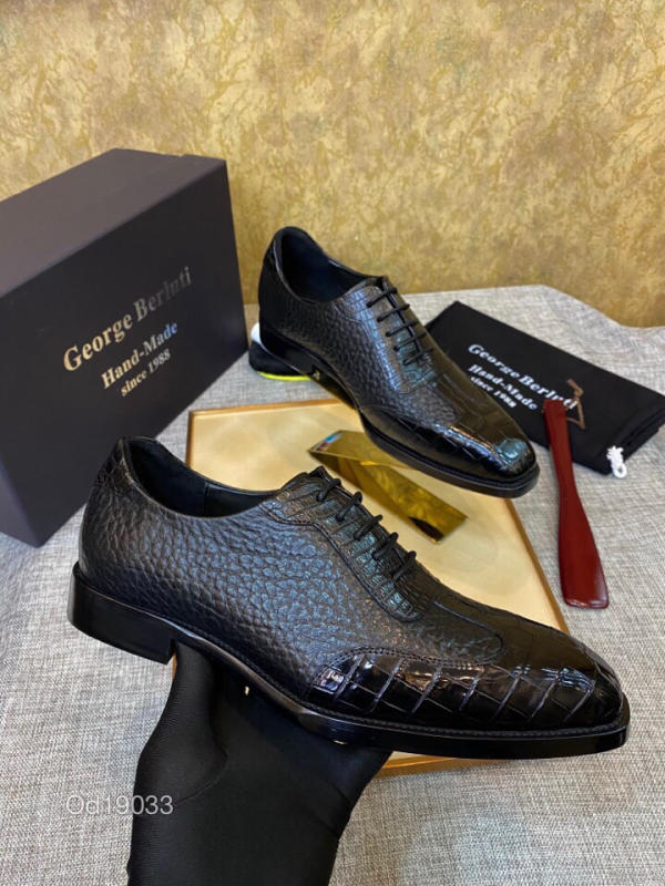 Giày tây nam George Berluti da cá sấu like auth