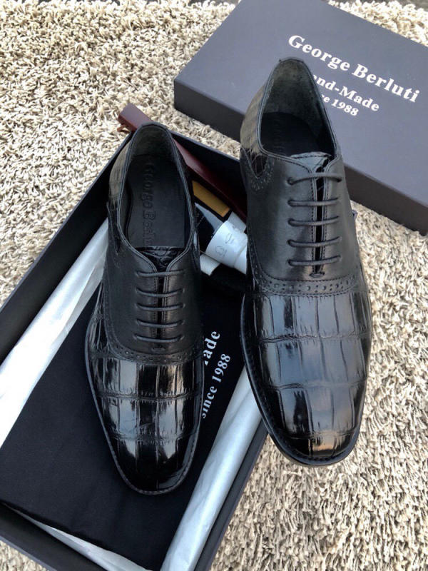 Giày tây nam George Berluti da cá sấu VIP size 40