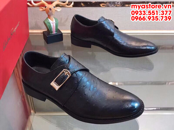 Giày tây nam Salvatore Ferragamo da đà điểu nhập khẩu (SF14101803)