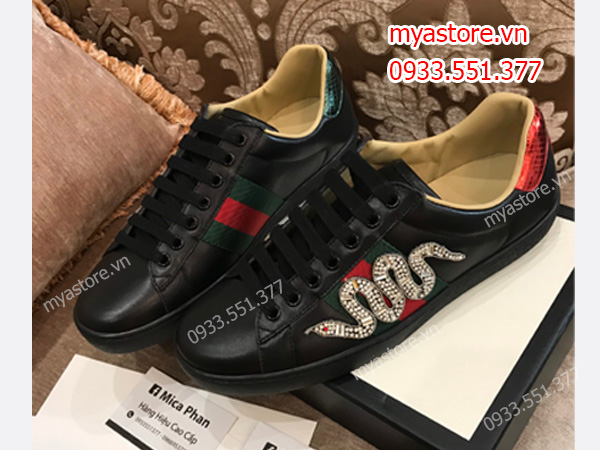 Giày thể thao Gucci nam đen trả khách