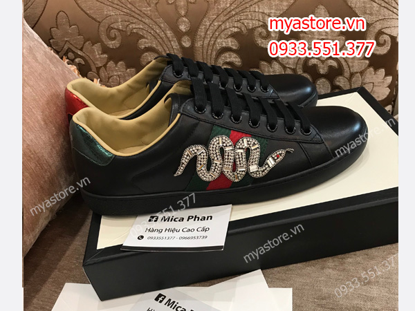 Giày thể thao Gucci nam đen trả khách