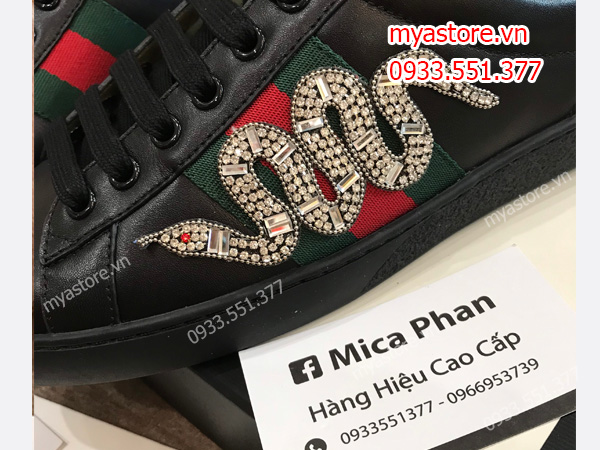 Giày thể thao Gucci nam đen trả khách