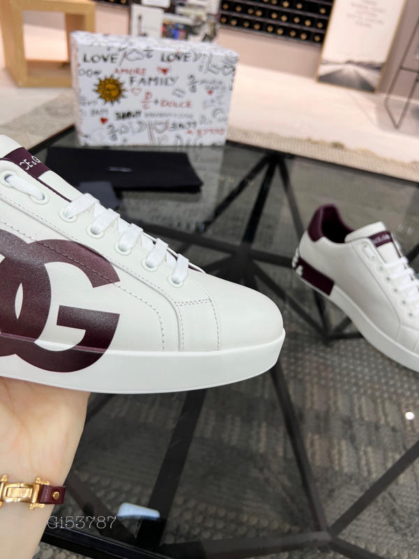 Giày thể thao nam D&G Dolce Gabbana Logo Print Portofino Sneakers siêu cấp 1:1 