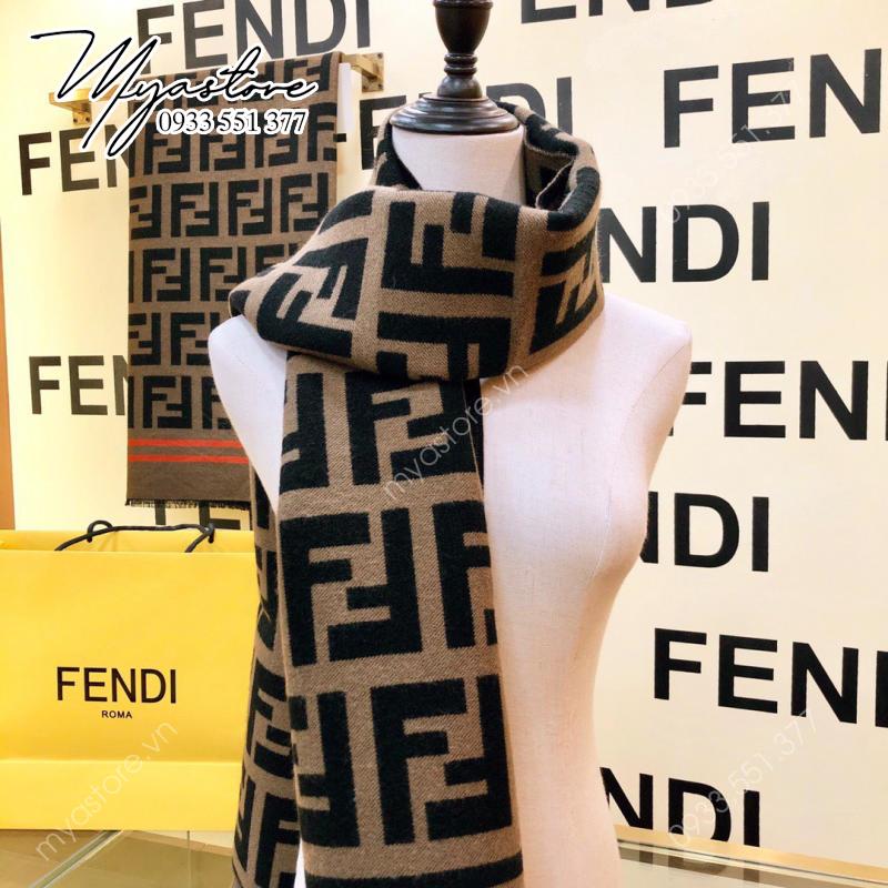 Khăn choàng cổ Fendi logo F cổ điển siêu cấp 1:1