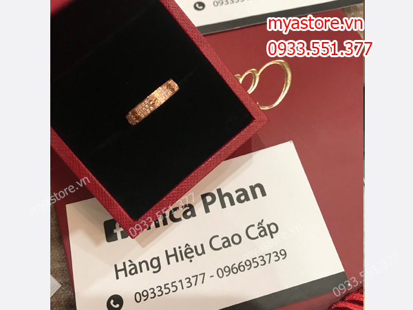 Nhẫn Cartier màu vàng về trả khách