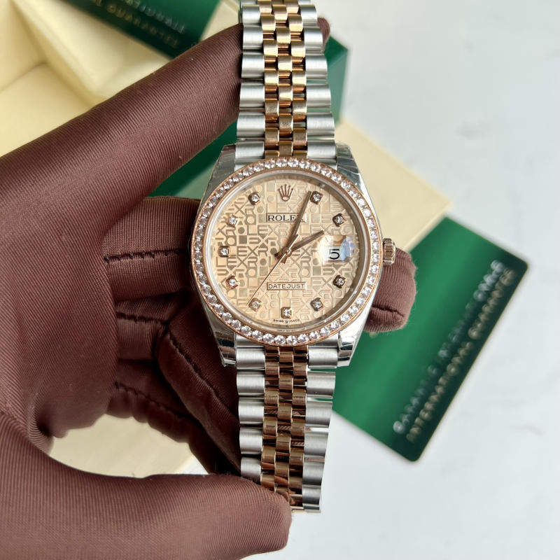  Rolex Datejust mặt vinh tính RoseGold