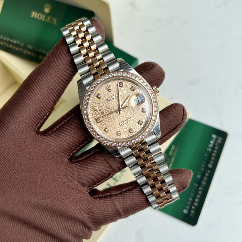  Rolex Datejust mặt vinh tính RoseGold