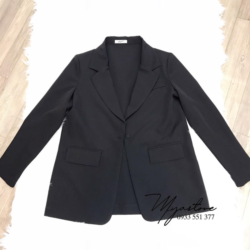 Set Blazer nữ màu đen cao cấp công sở dự tiệc 