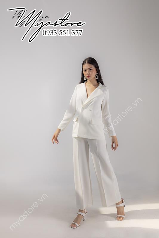 Set Blazer trắng cao cấp