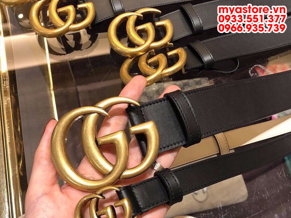 Thắt lưng Gucci nữ hàng hiệu siêu cao cấp bản 2,3,4cm (M101801)