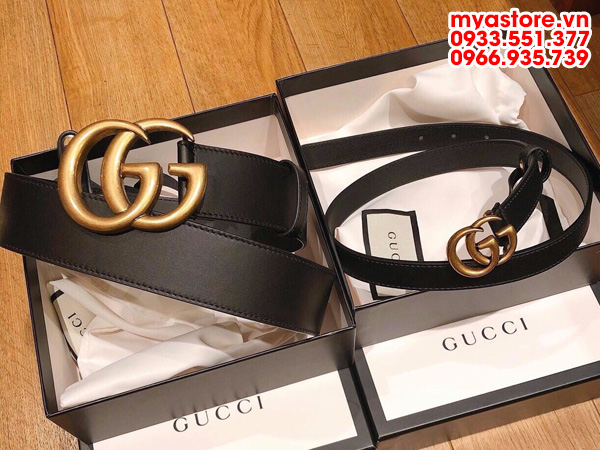 Thắt lưng Gucci nữ hàng hiệu siêu cao cấp bản 2,3,4cm (M101801)