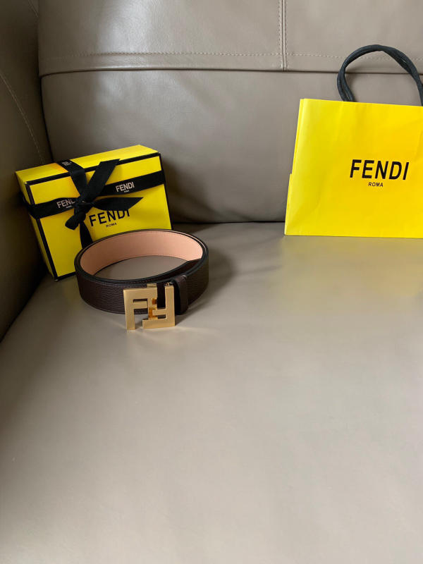 Thắt lưng nam Fendi like auth màu nâu