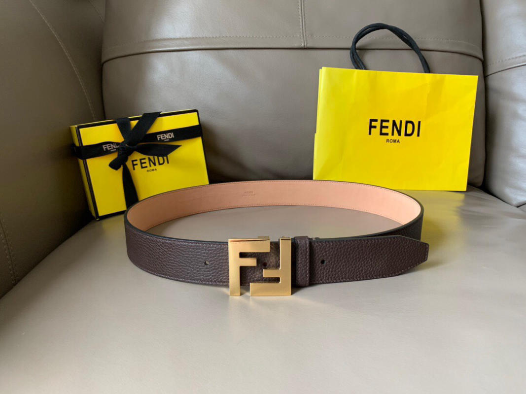 Thắt lưng nam Fendi like auth màu nâu